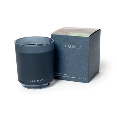 Illume ®  Beautifully Done Essentials Hidden Lake Boxed Glass Scented Candle In Blue