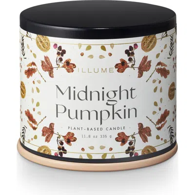 Illume ®  Noble Holiday Collection Midnight Pumpkin Vanity Tin Candle In White