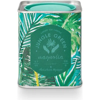 Illume ®  Sun Terrace Magnolia Printed Tin Candle In Green