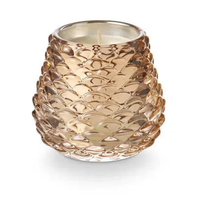 Illume ®  Woodfire Glass Pinecone Candle In Gold