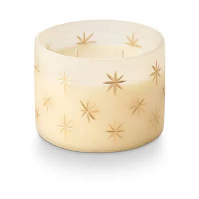 Illume ® La Ciel Winter White Frosted Star Glass Candle