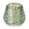 Illume Leaves & Acorns Pinecone Votive Candle Glass Pinecone Candle, 1.9 Oz. In Green