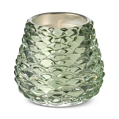 Illume Leaves & Acorns Pinecone Votive Candle Glass Pinecone Candle, 1.9 Oz. In Green