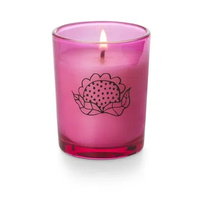 Illume Meenal Patel Artist Series Forest Flora Boxed Scented Votive Candle In Cream;pink