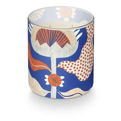 Illume Meenal Patel Artist Series Talking Trees Scented Glass Candle In Blue,red