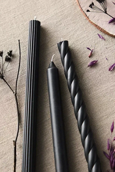 Illume Mixed Silhouette Tapers, Set Of 3 Terracotta In Black