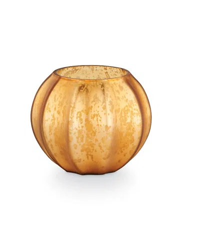 Illume Noble Holiday Collection, Woodfire, Mercury Pumpkin Candle, 8.6 Oz. In Orange