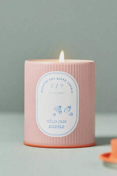 Illume Petite Patisserie Wild Jam Scone Tin Candle In Pink