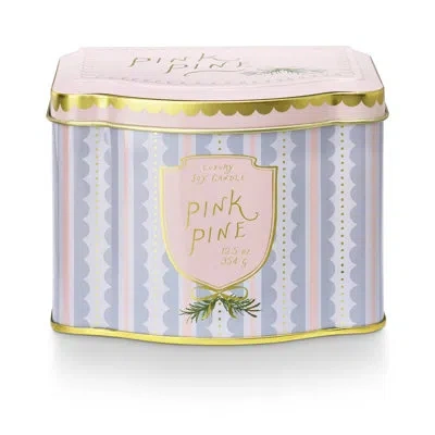 Illume Pink Pine Printed Tin Pink Pine