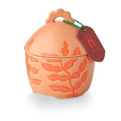 Illume ® Sun Terrace Guava Ginger Lidded Ceramic Candle, 300g In Coral