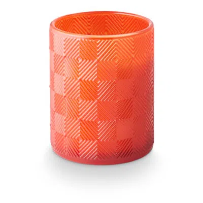 Illume ® Sun Terrace Guava Ginger Textured Glass Candle, 469g In Orange