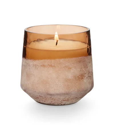 Illume Terra Tabac Baltic Glass Candle In Pink