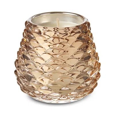 Illume Woodfire Glass Pinecone Candle, 1.9 Oz. In Gold