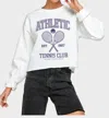 Illustrated Society Athletic Tennis Club Sweatshirt In White