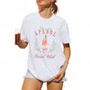 Illustrated Society Women's Aperol Spritz Social Club Top In Ivory In Multi