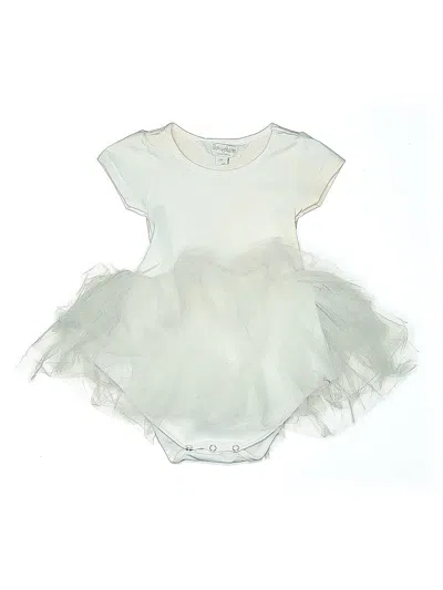 Pre-owned Iloveplum Kids' Dress In White