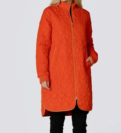 Ilse Jacobsen 10 Art 06 Quilted Coat In Warm Orange