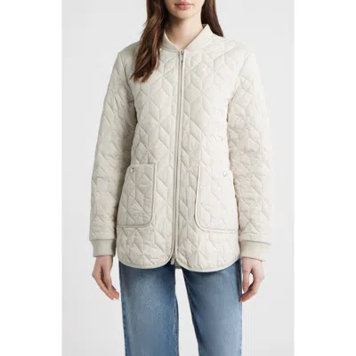 Ilse Jacobsen Art Quilted Coat In Gray