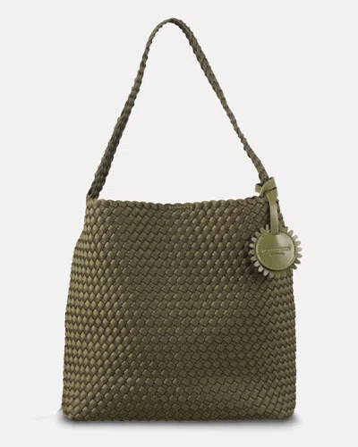 Ilse Jacobsen Braided Woven Womens Shell Tote Bag In Army 410