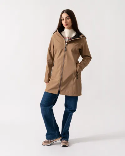 Ilse Jacobsen Daybreak Womens Softshell Raincoat In Brown