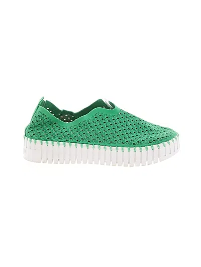Pre-owned Ilse Jacobsen Flats In Green