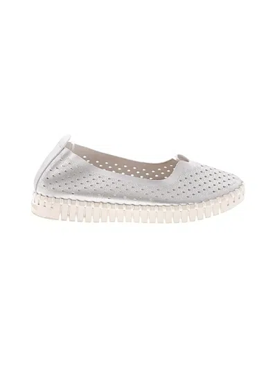 Pre-owned Ilse Jacobsen Flats In Silver