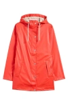 Ilse Jacobsen Hooded Waterproof Rain Jacket In Fire