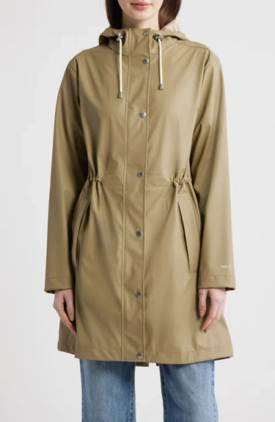 Ilse Jacobsen Hooded Waterproof Raincoat In Brown