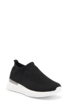 Ilse Jacobsen Mesh Slip On Tulip Sneakers In Black In Black