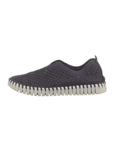 Pre-owned Ilse Jacobsen Lasercut Accents Sneakers In Blue