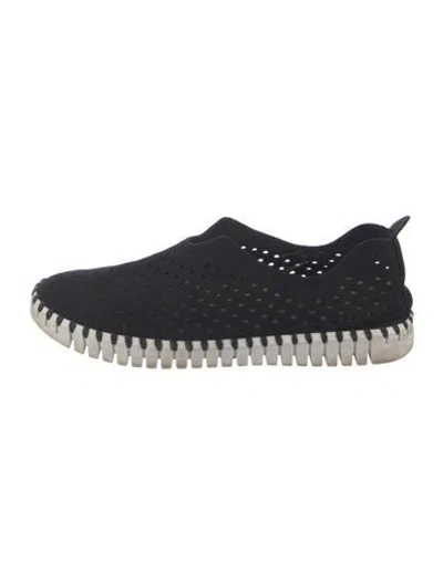 Pre-owned Ilse Jacobsen Lasercut Accents Sneakers In Blue