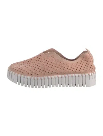 Pre-owned Ilse Jacobsen Lasercut Accents Sneakers In Pink