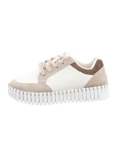 Pre-owned Ilse Jacobsen Leather Sneakers In Neutrals