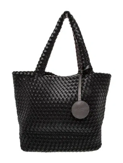 Pre-owned Ilse Jacobsen Leather Tote In Black