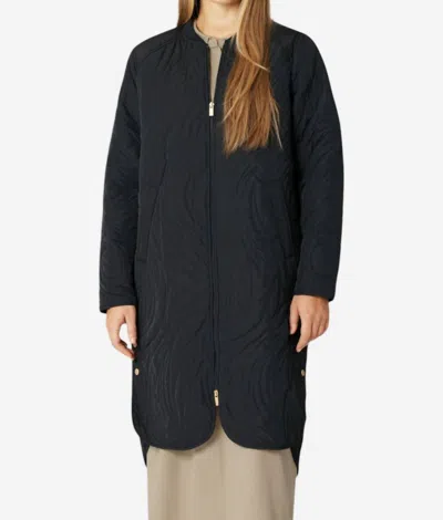 Ilse Jacobsen Longline Quilt Jacket In Black