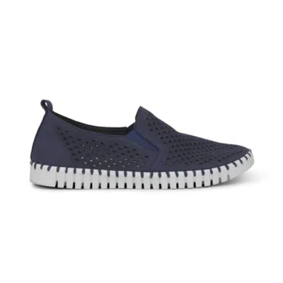 Ilse Jacobsen Men's Tulip Slip Ons In Navy In Blue
