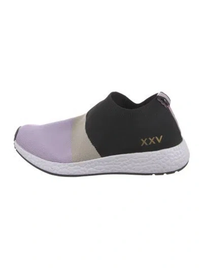 Pre-owned Ilse Jacobsen Mesh Colorblock Pattern Sneakers In Black