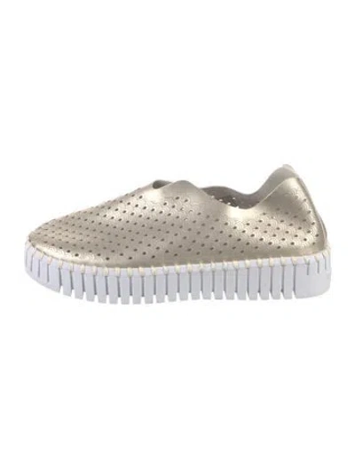 Pre-owned Ilse Jacobsen Patterned Flats In Neutrals