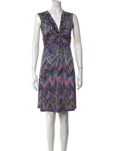 Pre-owned Ilse Jacobsen Printed Mini Dress In Multicolor