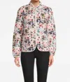 Ilse Jacobsen Quilted Floral Jacket In Multi In Multi