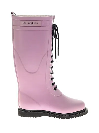 Pre-owned Ilse Jacobsen Rain Boots In Purple