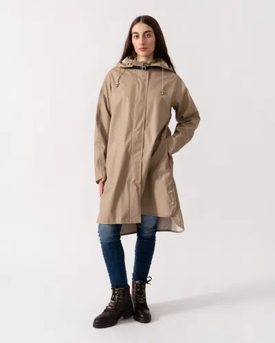 Ilse Jacobsen Rain Womens A-line Rubberised Raincoat In Brown
