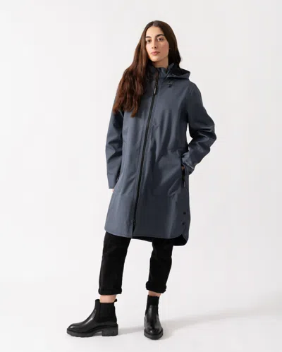 Ilse Jacobsen Rain Womens A-line Softshell Raincoat In Blue
