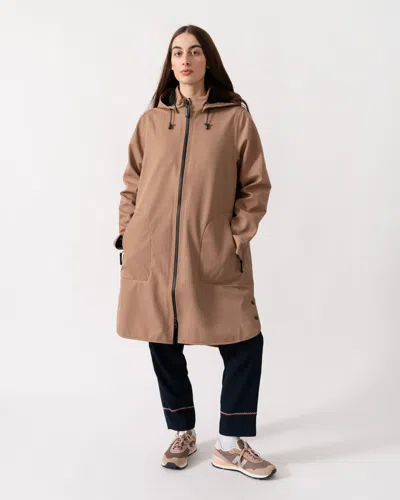 Ilse Jacobsen Rain Womens A-line Softshell Raincoat In Brown