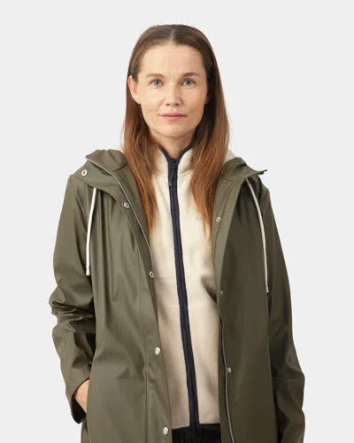 Ilse Jacobsen Rain Womens Short Rubberised Raincoat In Gray
