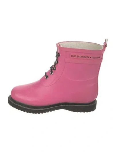 Pre-owned Ilse Jacobsen Rubber Boots In Pink