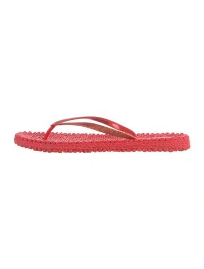 Pre-owned Ilse Jacobsen Rubber Flip Flops In Pink