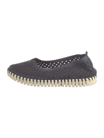 Pre-owned Ilse Jacobsen Rubber Lace Pattern Loafer Sneakers In Blue
