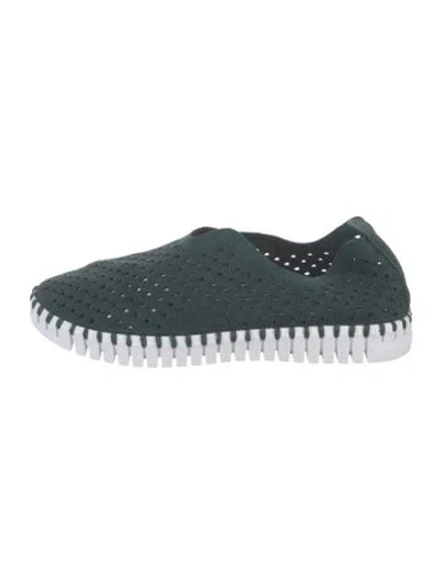 Pre-owned Ilse Jacobsen Rubber Patterned Sneakers In Green
