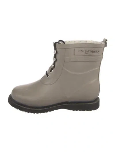 Pre-owned Ilse Jacobsen Rubber Rain Boots In Neutral